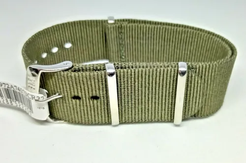 Ersatzarmband Für Uhren Anstoß 22mm Morellato, Nylon Stoff Militärgrün