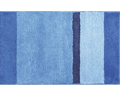 Grund Badteppich Room, Blau, 70x120 cm - Badteppich in Blau, rechteckig und rutschfest, ideal für Fußbodenheizung, Oeko-Tex® Standard 100, Made in Europe.