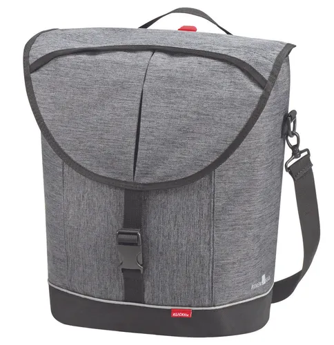 RIXEN & KAUL HR-Tasche Cita 2 grau - Fahrradtasche mit transparenter, regenfestem PVC-Abdeckung für einfachen Zugriff auf Handy und Karten. Hochwertiger Reißverschluss und einfach zu installierendes Befestigungsband, ideal für sportliches und alltägliches Radfahren.