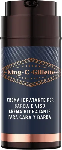 King C. Gillette Feuchtigkeitscreme für Herren und Bart, 1 x 100 ml