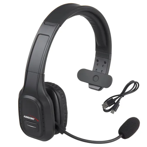 Bluetooth Headset AC864 mit Noise Canceling Mikrofon - Kabelloses Over-Ear Headset mit effektiver Geräuschunterdrückung für ungestörtes Telefonieren und Musikgenuss.