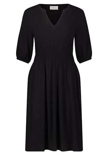 Cartoon Damen Jerseykleid mit Raffung Schwarz,36