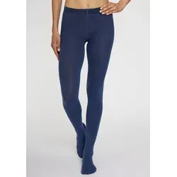 Produktbild Strickstrumpfhose LAVANA, Damen, Gr. 36/38, blau (jeans meliert), Obermaterial: 70% Baumwolle, 28% Polyamid, 2% Elasthan, elastisch, Strumpfhosen, Thermosan, fein gestrickt und wärmend