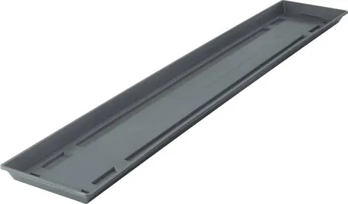 Blumenkasten Untersetzer Standard 100 cm anthrazit - Praktischer Untersetzer für Blumenkästen, der für eine saubere Umgebung sorgt. Ideal für den Innen- und Außenbereich, mit robuster Qualität für langanhaltende Nutzung.