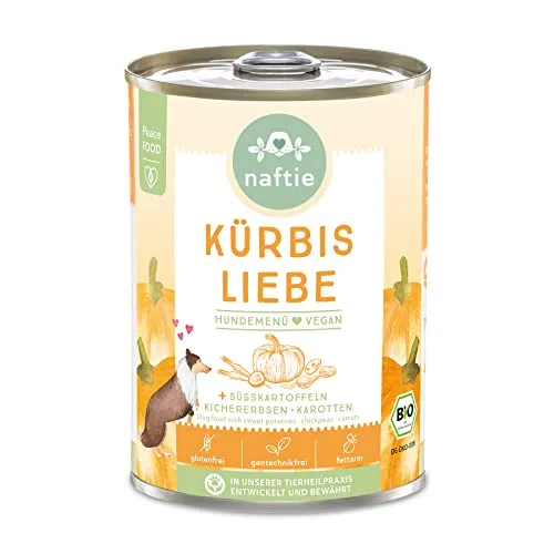 naftie Bio Kürbis Liebe veganes Hundefutter Nassfutter glutenfrei