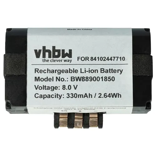 vhbw Akku kompatibel mit BMW 2er F45 220d (2C31/B47), 218i (2A31/B38), 218dX (2B91/B47), 220dX (2C51/B47) Auto (330 mAh, 8 V, Li-Ion)