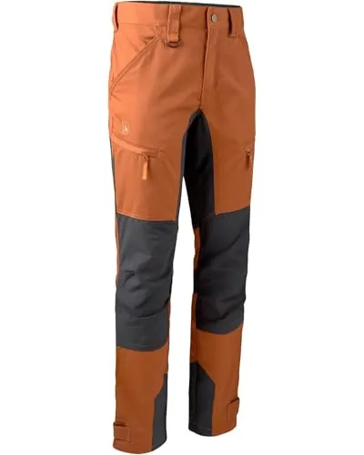 Deerhunter Rogaland Stretchhose Contrast - Abenteuer Grün - Wanderhosen mit elastischem Bund und vorgeformten Knien für optimale Bewegungsfreiheit, ideal für Outdoor-Abenteuer.