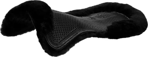 Acavallo Therapeutic Gel Pad Full Eco - Schwarz, L - Reiten: Stoßdämpfendes Gelpad mit Eco-Wolle für beste Hautverträglichkeit und optimalen Sitz des Sattels ohne zusätzliche Befestigungen.