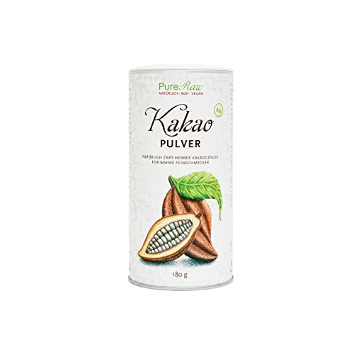 Kakaopulver (Bio Vegan) Reiner Kakao aus Ghana Trinkschokolade Kakao Ohne Zucker Backkakao
