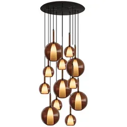 s.luce Belluna Galerieleuchte 12-flammig Ø 80cm - Elegante 12-flammige Deckenleuchte mit stilvollem Design und blendfreiem Licht. Ideal für Galerien und hohe Räume, sorgt für eine einladende Atmosphäre und individuelle Lichtgestaltung.