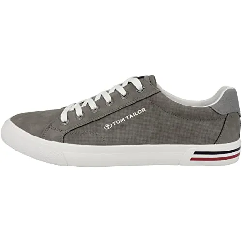 Tom Tailor Herren Sneaker grau EUR 44 - Sneaker für Herren in Grau, leicht und bequem mit gepolstertem Fußbett für optimalen Tragekomfort. Ideal für Alltag und Freizeit, perfekt kombinierbar mit Casual Outfits.