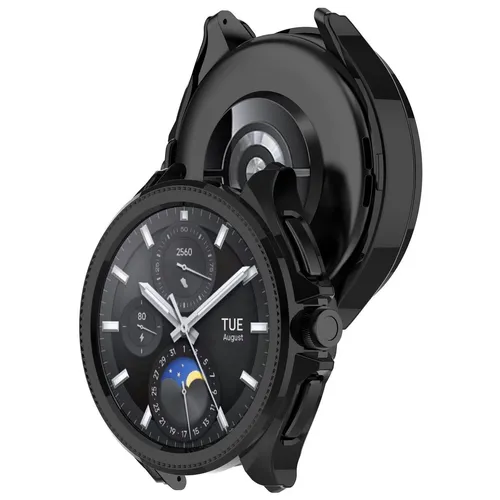 Für Xiaomi Watch 2 Pro Hochwertiges Schutz PC Watch Case Gehäuse Hülle Schwarz