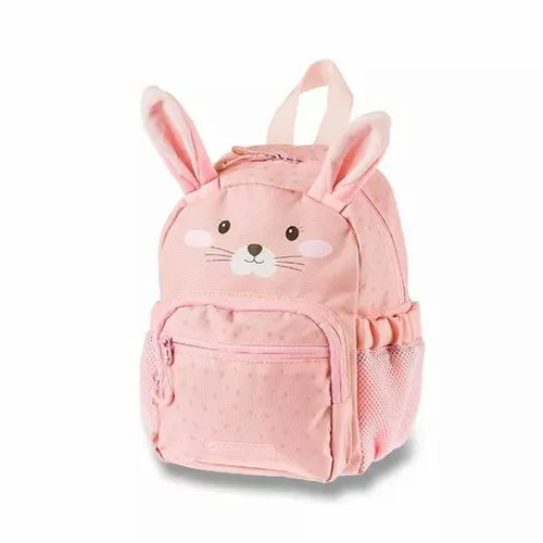 SCHNEIDERS Kindergartenrucksack Bunny Kunstfaser rosa - leichter 6L Rucksack mit gepolstertem Schultergurt, ideal für den Kindergarten