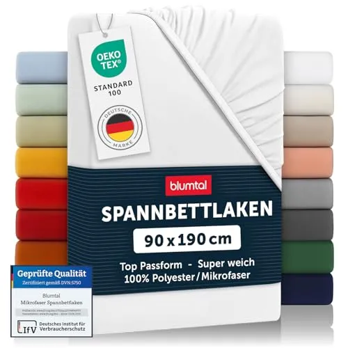 Blumtal® Spannbettlaken Microfaser 90x190 cm von Blumtal
