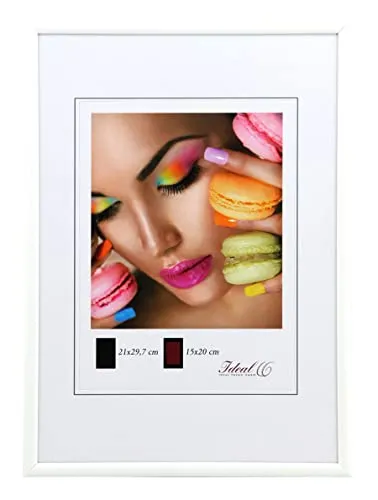 Ideal Life Kunststoff Bilderrahmen Wanddeko Collage Poster Bilder Foto Rahmen: Farbe: Weiß | Format: 50x70