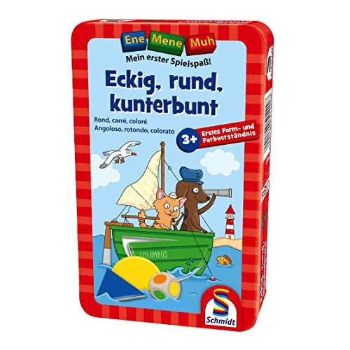 Ene Mene MUH, Eckig-rund-kunterbunt, Spiel in der Metalldose