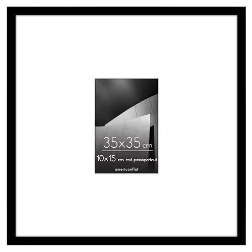 Americanflat Bilderrahmen 35x35 cm Schwarz von Americanflat