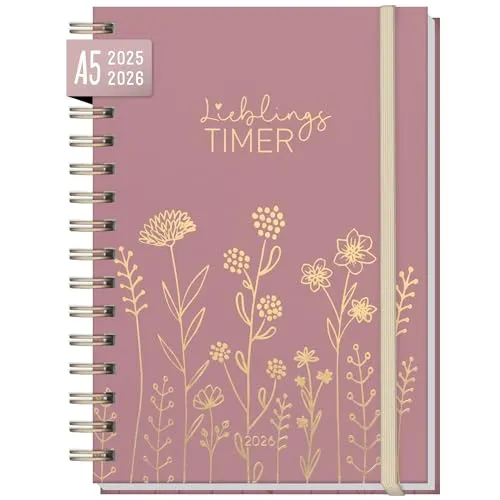 Häfft® Lieblings-Timer Ringbuch Kalender 2025/2026 A5