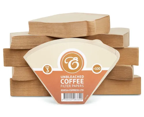 Kaffeefilterpapier Größe 3 / 102 Kegelform, ungebleicht braun 1000