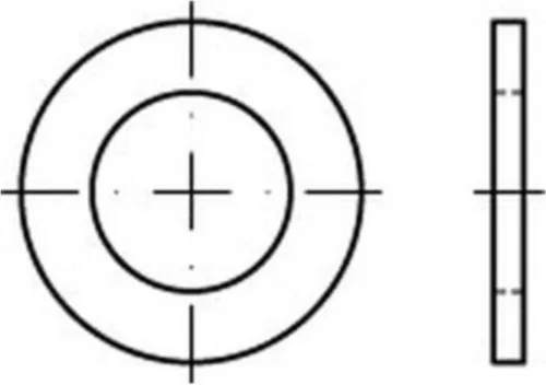 Reyher 433 U-Scheiben 5,3 x 9x1,0 Edelstahl V2a (2000 Stück)