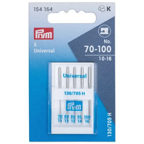 Nähmaschinennadeln 130/705 Sortiment 70 - 100 Prym 154164 Flachkolben Universal