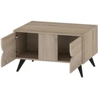 Costway Couchtisch Rechteckig 4 Türen Modell 2