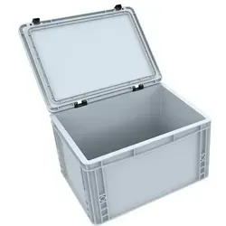 ED 43/22 HG - DDEB215 Eurobehälter mit Scharnierdeckel - Eisenwaren - Robuster Eurobehälter mit praktischem Scharnierdeckel für optimalen Schutz vor Transportschäden und Verschmutzungen.