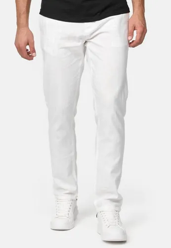Indicode Leinenhose Bryne weiß XXL - Wanderhose aus 55% Leinen und 45% Baumwolle, elastisch und pflegeleicht, ideal für entspannte Outdoor-Aktivitäten in der warmen Jahreszeit.