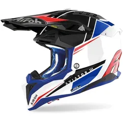 Airoh Aviator 3 Push Motocross Helm - Motorradhelme mit 3K-Carbon Helmschale, optimierter Aerodynamik und innovativem Airoh Multiaction Safety System für maximale Sicherheit und Komfort beim Offroad-Fahren.