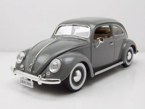 VW Käfer 1955 grau Modellauto 1:18 Bburago