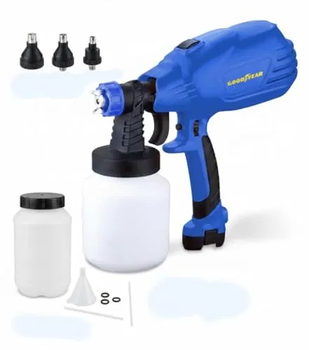 Goodyear Elektrisches Farbsprühsystem 450W – Professionelle Farbspritzpistole für Wandfarbe & Lacke