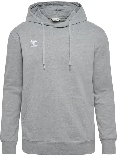 hummel Verstellbare Taille Kapuzenpullover Hmlgo Herren - Hoodies aus Bio-Baumwolle mit Stickerei, ideal für Komfort und Stil im Alltag.