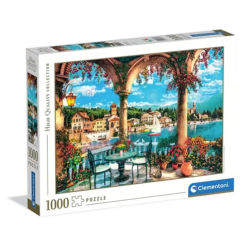 CLE puzzle 1000 HQ BalconyViewOfLakeComo 39880 Clementoni 8005125398805