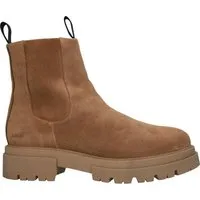 Blackstone Chelsea Boots Damen Brown - Modell ASTA - Elegante Chelsea Boots aus hochwertigem Wildleder, ideal für stilbewusste Frauen. Mit praktischem Reißverschluss für einfaches An- und Ausziehen und ergonomischer Innensohle für hohen Tragekomfort. Perfekt für jeden Anlass!