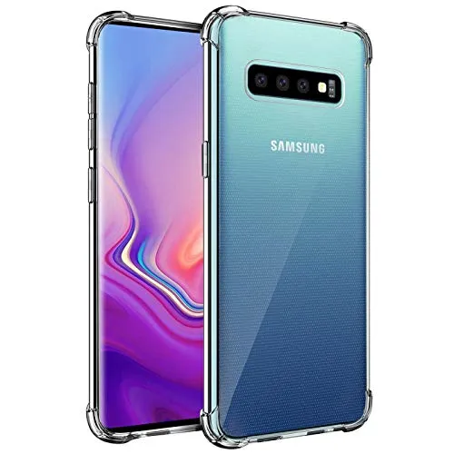 CoolGadget Rugged Handyhülle für Samsung Galaxy S10 Rugged Case, stoßdämpfende TPU Hülle Transparent Klar, kompatibel mit Samsung Galaxy S10 (6,1 Zoll)