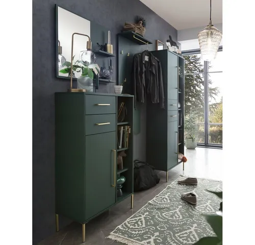 Lomadox Garderoben-Set KELLA-80 in grün von Lomadox