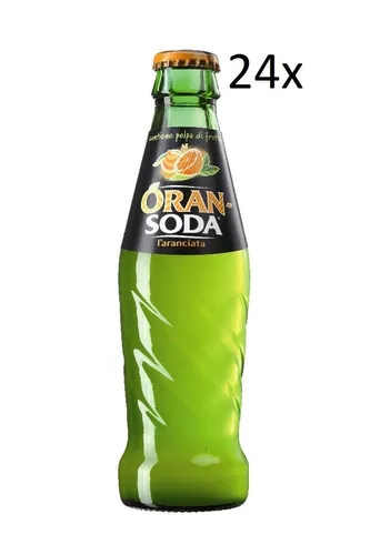 24x Oransoda Campari Group Orange Soda Orangensaftgetränk Glasflasche 200ml