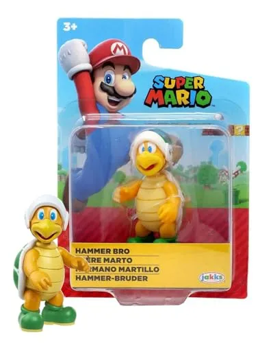 SUPER MARIO 6,3 cm große Sammelfigur, Verpackung kann variieren (Hammer Bro)