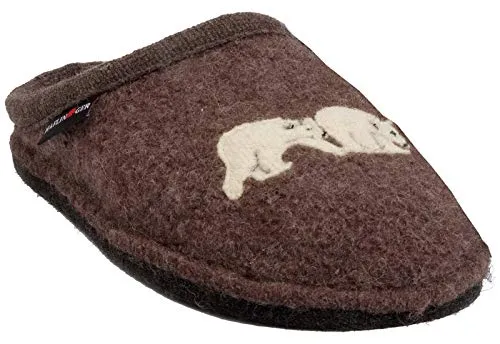 HAFLINGER Damen Hausschuhe Flair Osopolare 313075, Größe 38 EU, Farbe Braun