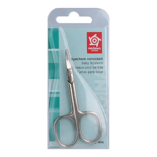 Pfeilring Scheren Babyschere, vernickelt 9 cm