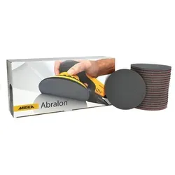 Mirka Abralon Schleifscheibe Ø 125mm, 600 Körnung, 20er Pack - Scheiben mit Klettverschluss für gleichmäßiges Schleifen und Polieren von Lack, Holz und Plastik. Extrem flexibel durch Schaumstoffschicht, ideal zum Mattieren und Lackangleichung.