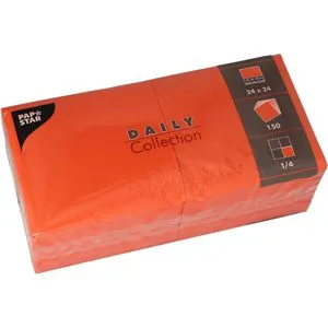 Papierservietten Orange von PAPSTAR