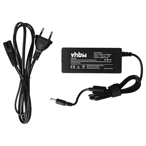 vhbw Netzteil kompatibel mit HP Pavilion 1703, 1503, L1800, F1703, F1503, D5061-A Notebook - 200 cm, 60 W
