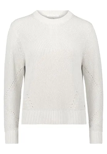 Betty&Co Strickpullover - Lässiger Strickpullover mit Rundhals-Ausschnitt, ideal für gemütliche Herbsttage. Gesamtlänge: 58 cm, langärmlig und in uni, perfekt kombinierbar.