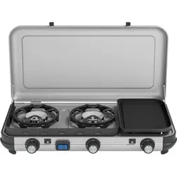 Campingaz Camping-Gasgrill Camping Kitchen 2 Multi Cook - Campingkocher mit vielseitigen Kochmöglichkeiten, ideal für Outdoor-Abenteuer und Grillpartys im Freien.
