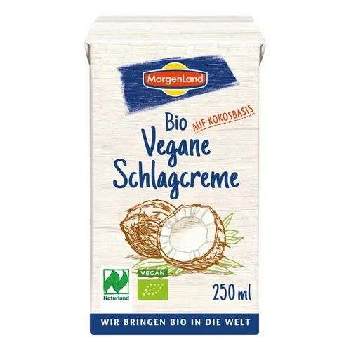 Bio Vegane Schlagcreme auf Kokosbasis 250ml | MORGENLAND