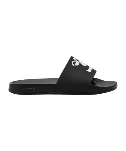 hummel Unisex HML Essential Pool Slide Flip-Flop, Black, 42 EU - Wanderschuhe mit Full EVA Outsole und geformtem Fußbett für besten Tragekomfort und stylisches hummel Branding.