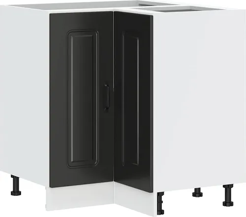 vidaXL Küchen-Eckunterschrank Kalmar Schwarz von vidaXL