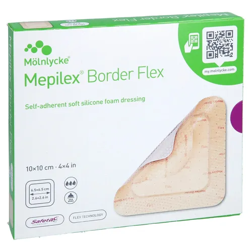 Mepilex Border Flex Schaumverband 10x10 cm