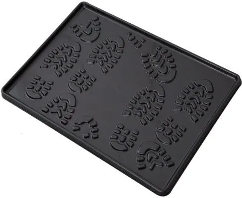 Lako Schuhabtropfschale, schwarz, 49x35x2cm